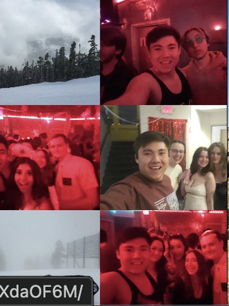 Snow selfie and a night out