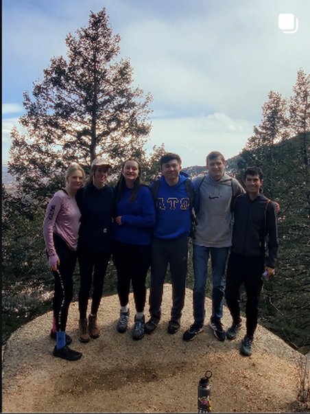 Family and friends at the summit