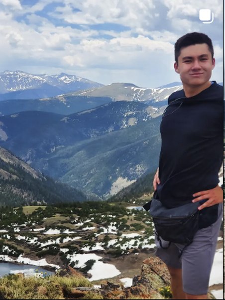 Taking in the view from a peak