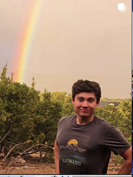 Rainbow after a storm