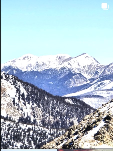 Snow-capped mountain range