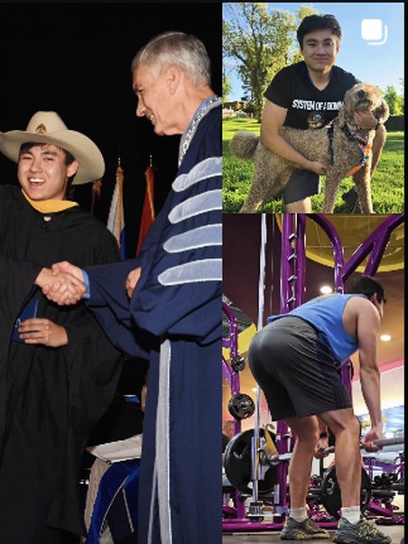 Graduation handshake and a gym session