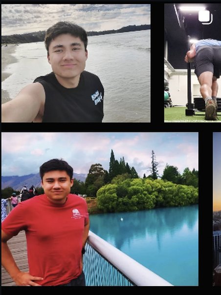 Boat selfie and weightlifting