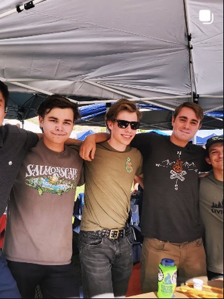 Camping with friends