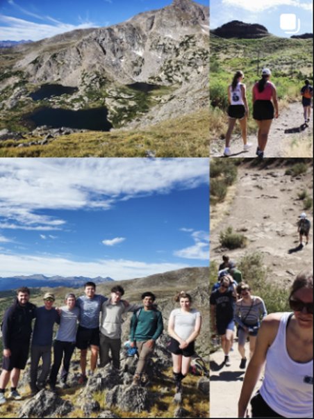 Hiking trail with the group