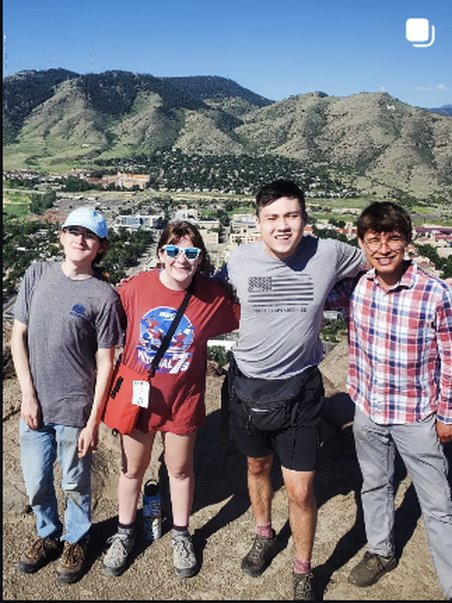 Group photo on a mountain summit