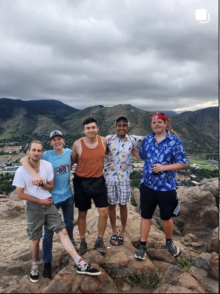 Friends at the summit